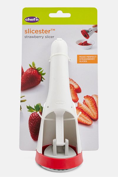 Chefn Hand-held Slicer Strawberry Slicester, White