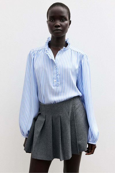 H&M Frill-trimmed blouse