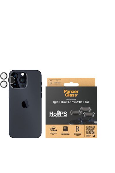 PanzerGlass حلقة عدسة PicturePerfect البصرية لهاتف iPhone 15 Pro وiPhone 15 Pro Max - شفافة
