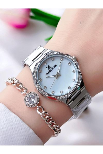 Daniel Klein Women's Watch and Bracelet with 30 Mt Water Resistant Steel Band - Bfg.10734X1