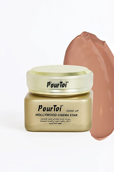 Pour Toi Porselen Makyaj Yüksek Kapatıcı Fondöten Hollywood Cinema Star Fondo...