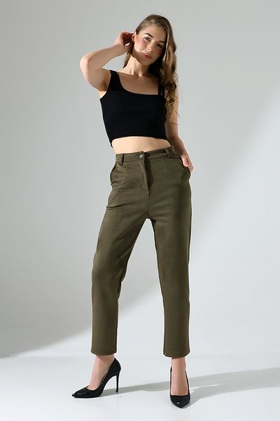 Gugus Women's Suede Cartoon Pants