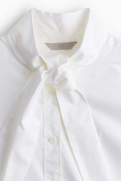 H&M Tie-neck blouse