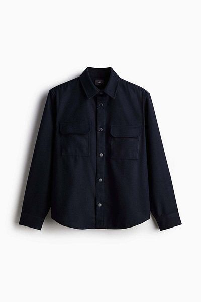 H&M Regular Fit Felted overshirt