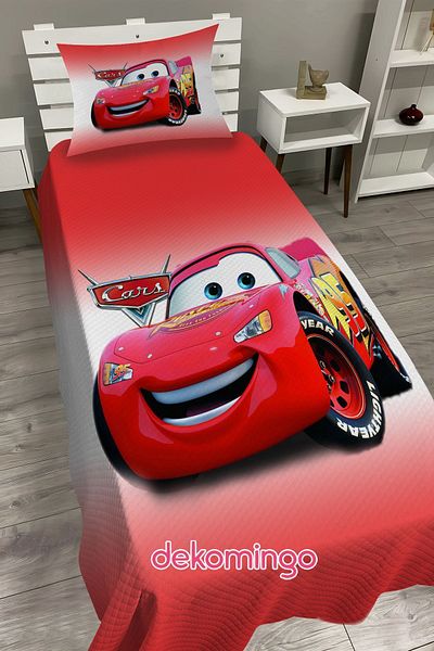 dekomingo Red Floor Car Baby and Child Base Pique Set