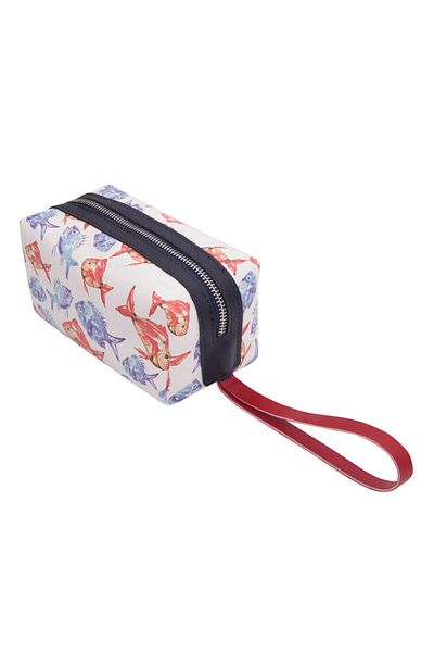 ANEMOSS Schminktasche mit Aquarium-Motiv