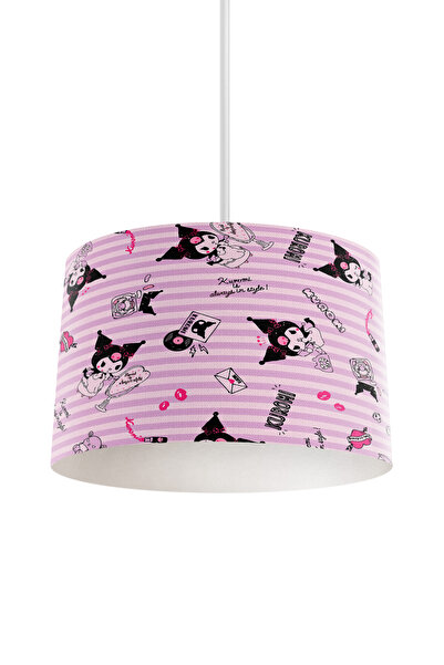 dekomingo ÇİZGİLİ PEMBE KUROMİLER BEBEK VE ÇOCUK ODASI AVİZE