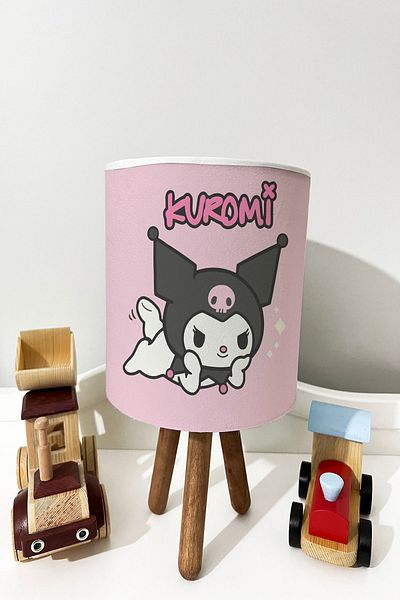 dekomingo KUROMİ PINK PATTERNED BABY AND CHILDREN'S ROOM LAMP