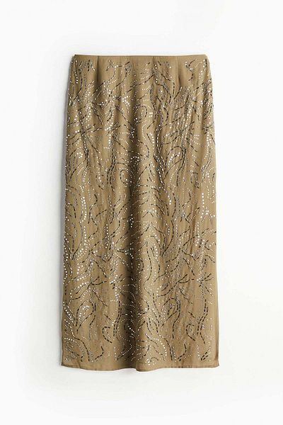 H&M Rhinestone-embellished skirt