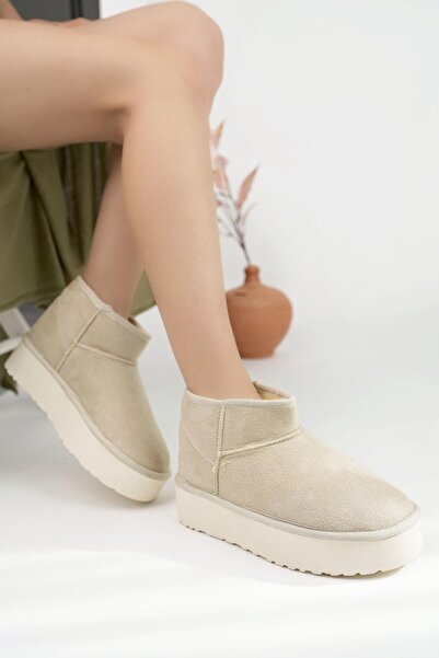 XStreet 101 SOPHIE Wedge Sole Κοντές Γυναικείες Μπότες Μάλλινες Μπότες