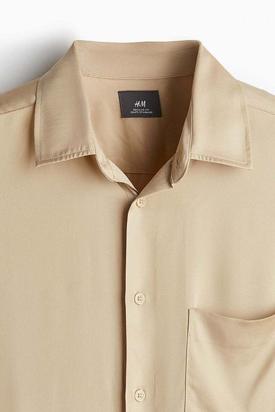 H&M Regular Fit Satin shirt