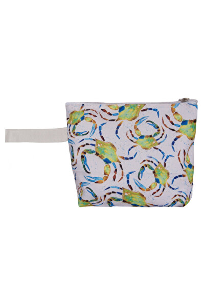 ANEMOSS Colorful Crab Patterned Makeup Bag