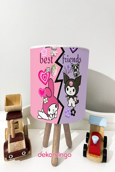 dekomingo Best Friends Kuromi My Melody Baby and Children's Room - Lampshade