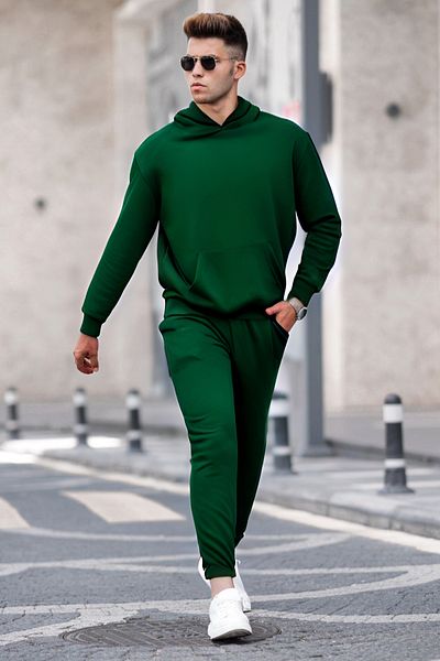 BayBayan Ανδρικό Basic Model Σετ αθλητικής φόρμας από μαλακό βαμβάκι
