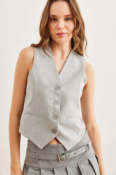 İKLİM LİFE Buttoned Fabric Vest