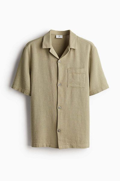 H&M Regular Fit Textured resort shirt