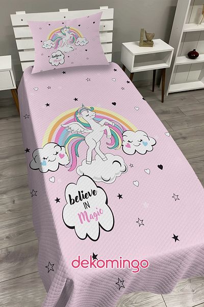 dekomingo Magic Unicorn Baby and Child Base Pique Set