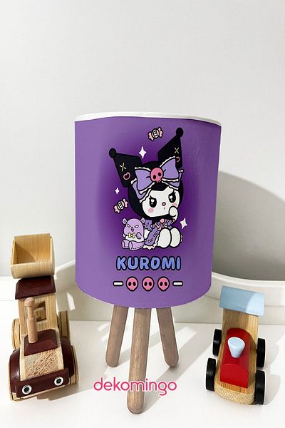 dekomingo Baby and Children's Room - Purple Kuromi Lampshade