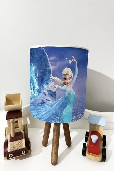 dekomingo Girl Character Mountains Hands in the Air Children's and Baby's Room Lampshade