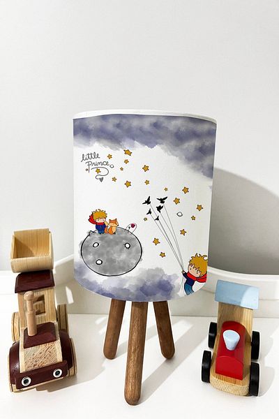 dekomingo Prince Birds Planet Baby and Children's Room Lampshade