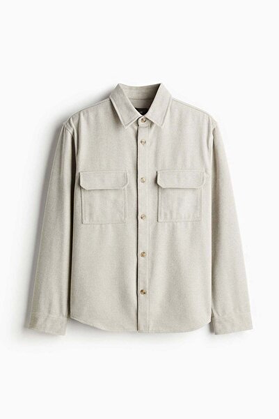 H&M Regular Fit Felted overshirt