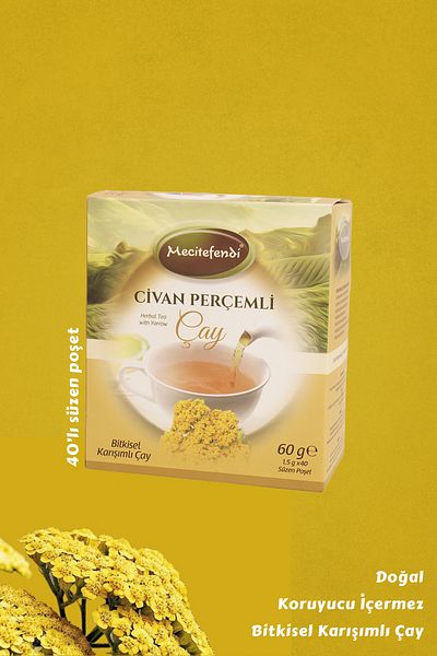 Mecitefendi 40 Pieces of Civan Perched Tea Filtering Bags