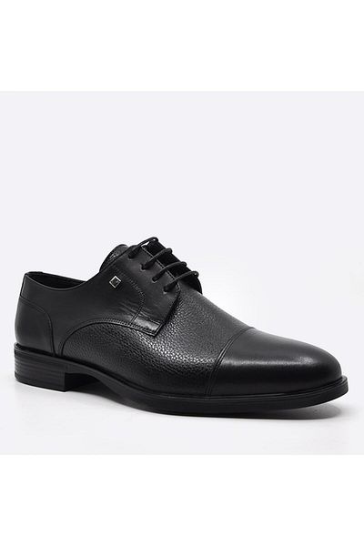 Fosco Black Genuine Leather Men's Casual Shoes - 3129 46 551