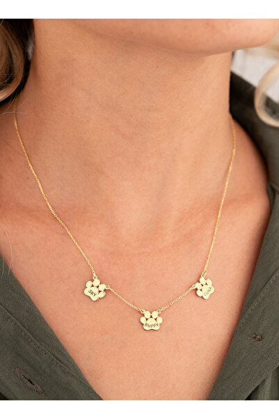 Dkmn Silver 925 AYAR GÜMÜŞ İSİMLİ PATİLİ HALLEY KOLYE