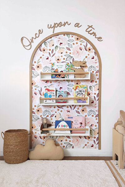 Sosyotab ملصق حائط مقاس 75 × 122.5 سم، ديكور غرفة الأطفال/الرضع، هدية كارني، حروف لاصقة وإطار