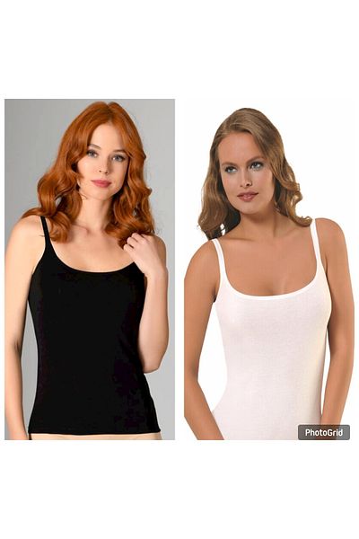NBB 662 - 10 Pcs Thin Strap Rib Women's Undershirt |   Advantage Pack