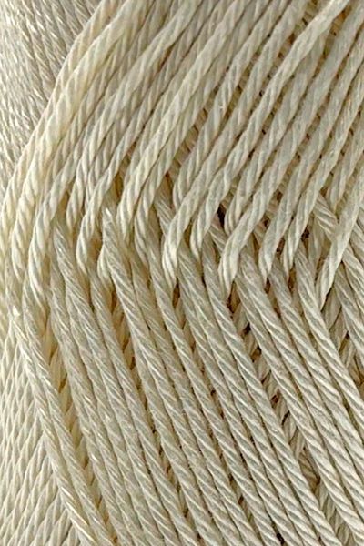 SENSY Calinia Ecru 100% Mercerized Cotton Knit - with Lanyard, Lace Yarn and Crochet Detail