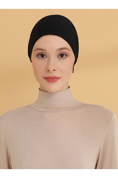 Tuva مجموعة Advantage مكونة من 3 قطع بونيه برباط - أسود فاتح مينك أبيض -