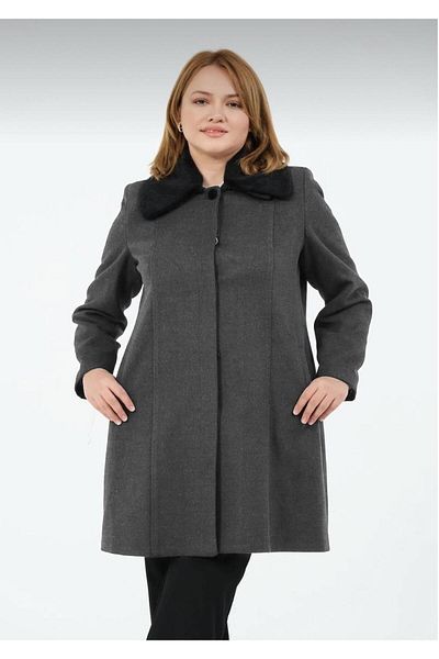GLR&GYM Pamela Women's Lined Collar Fairy Men's Collar Short Spoon Coat