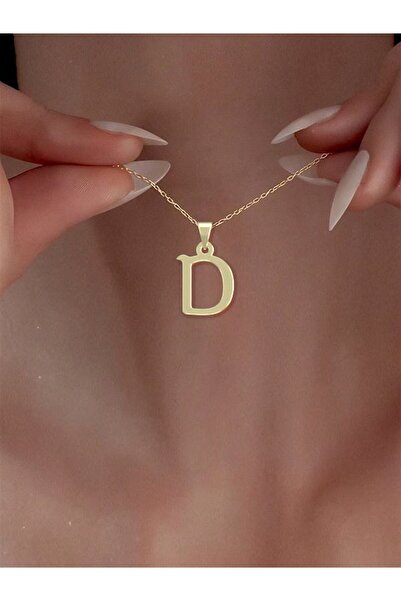 JEWELAi 14 ayar altın D Harfi Kolye Ucu 0.3 gr, KC16915 Kodlu