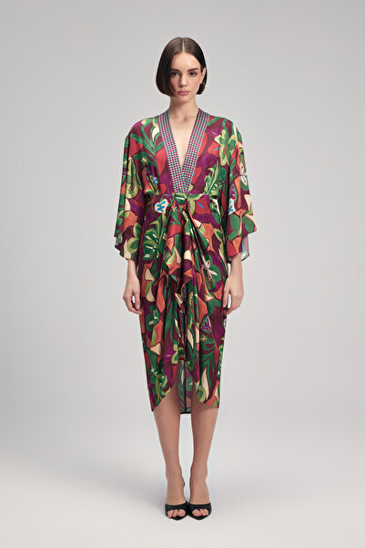 adL Pleated Pareo Dress