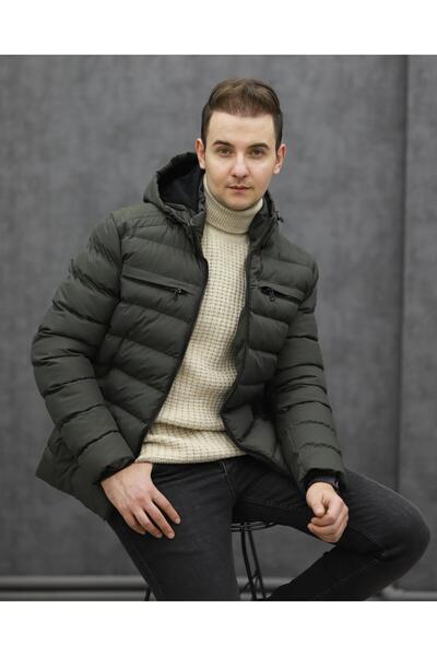 BIGAZZI BİGAZZİ 99433 KAPŞONLU ŞİŞME MONT (YEŞİL)