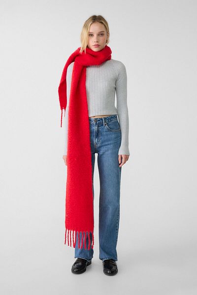 Stradivarius Solid Coloured Shawl