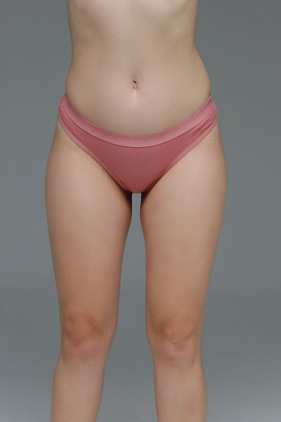MİSTİRİK Paulo Model Soft Fabric Thong Model Ribbed Sports Panties Pastel Pink Color