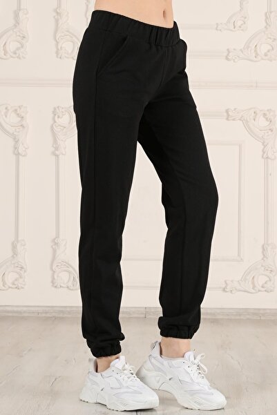 Seamoda High Waist Jogger Black Sweatpants