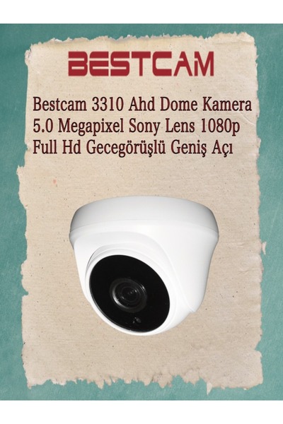 BESTCAM Ahd 3310 Dome Kamera 5 Mega Piksel Sony Lensli 1080p Full HD Gece Gör...