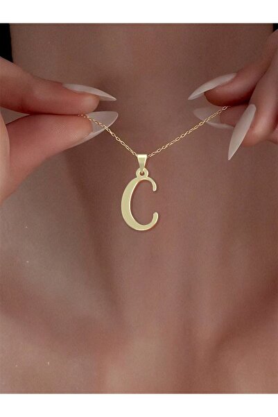 JEWELAi 14 ayar altın C Harfi Kolye Ucu 0.3 gr, KC16782 Kodlu