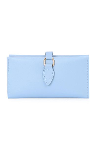Süzer Deri Portofel pentru femei Baby Blue Trend - piele artificială moale, compartiment cu fermoar PRS-septembrie