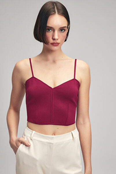 adL Πλεκτά Crop Μπλούζα