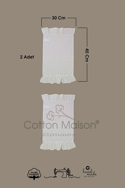 cotton maison Retro Frilly American Service Σετ 2 - 30x45 εκ
