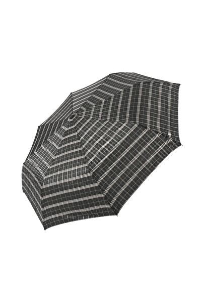 Angel Eyes Kare Desenli Gri Siyah Kahverengi Fiber Telli Rüzgara Dayanıklı Ta...