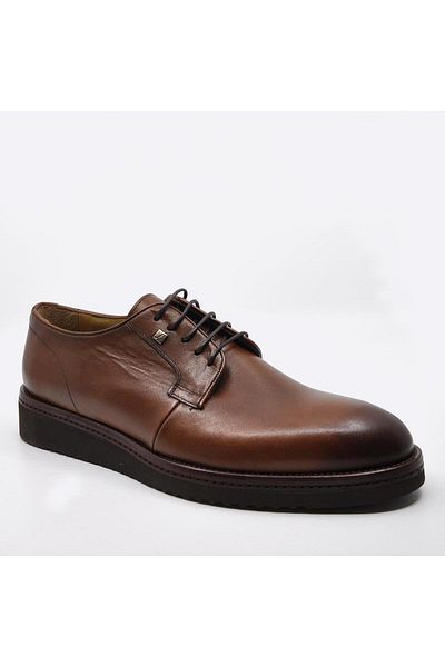 Fosco Tan Men's Casual Shoes - Genuine Leather, Model 2980 45