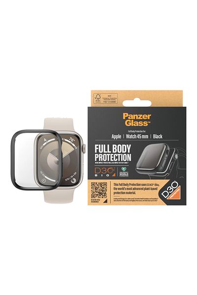 PanzerGlass Apple Watch Series 7 and Series 8 45mm Full Body With D30 - Black