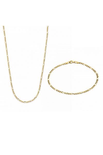 Isabel Bernard Cadeau D'isabel 14 Karat | Gold Halskette Und Armband Geschenksets Ib90094