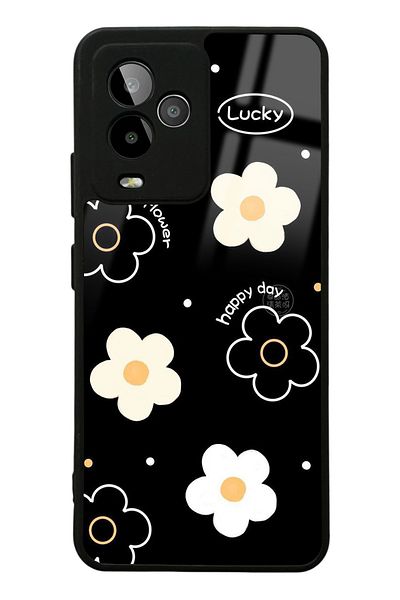 Spoyi حافظة هاتف لامعة بتصميم Lucky Happy Day لهاتف GM 24 Pro