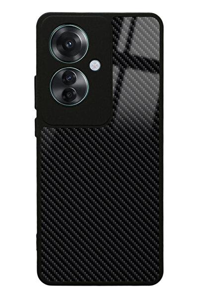 Spoyi حافظة هاتف لامعة بتصميم كربوني لهاتف اوبو رينو 11F 5G